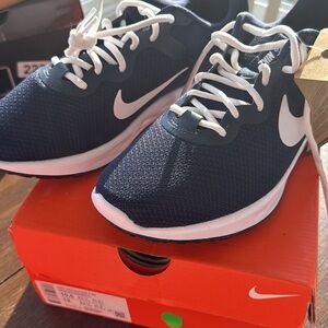 Nike Kids' Dark Blue and White Sneakers